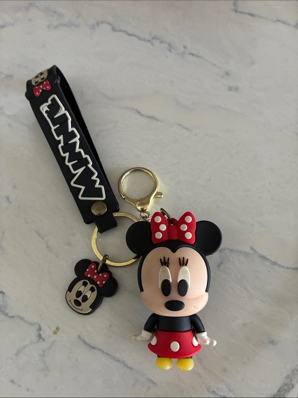 Minnie Mouse Vinyl Character Bag Charm Keychain